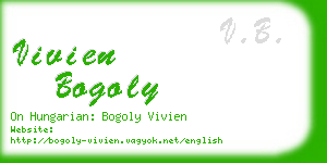 vivien bogoly business card